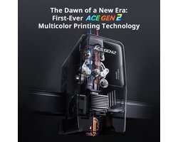 3D Printer Kobra X With 4KG PLA - Multicolor 4-Kleuren - 260x260x260 mm Printvolume - 0.4 mm Nozzle - Voor Creatieve Multimateriaal Prints