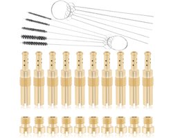 30-delige Carburetor Main Jet Kit met 10 Hoofdnozzles, 10 Langzame Pilot Jets en 10 Reinigingsnaalden voor PWK Keihin OKO CVK PWM (K75-K98)