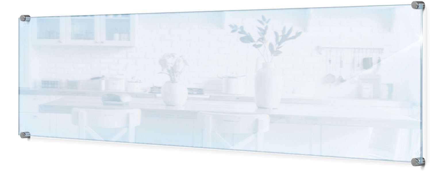 Wallmuralia Achterwand Keuken - Transparante Keuken Achterwand Glas - 100 x 30 cm - Glas Achterwand Keuken - Kookplaat Achterwand - Spatscherm Keuken - Keuken Achterwand