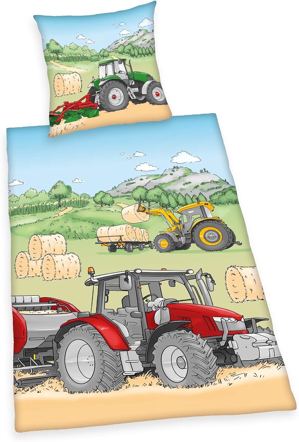 Tractor Beddengoed Set Katoen Renforcé 140x200cm met Kussensloop 70x90cm