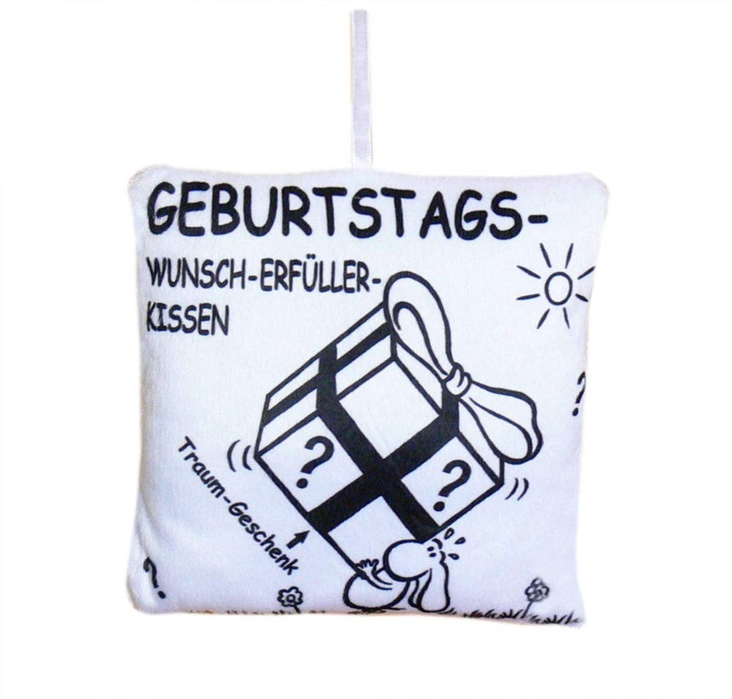 Charly Kussen - Klein - Wit - Origineel Cadeau