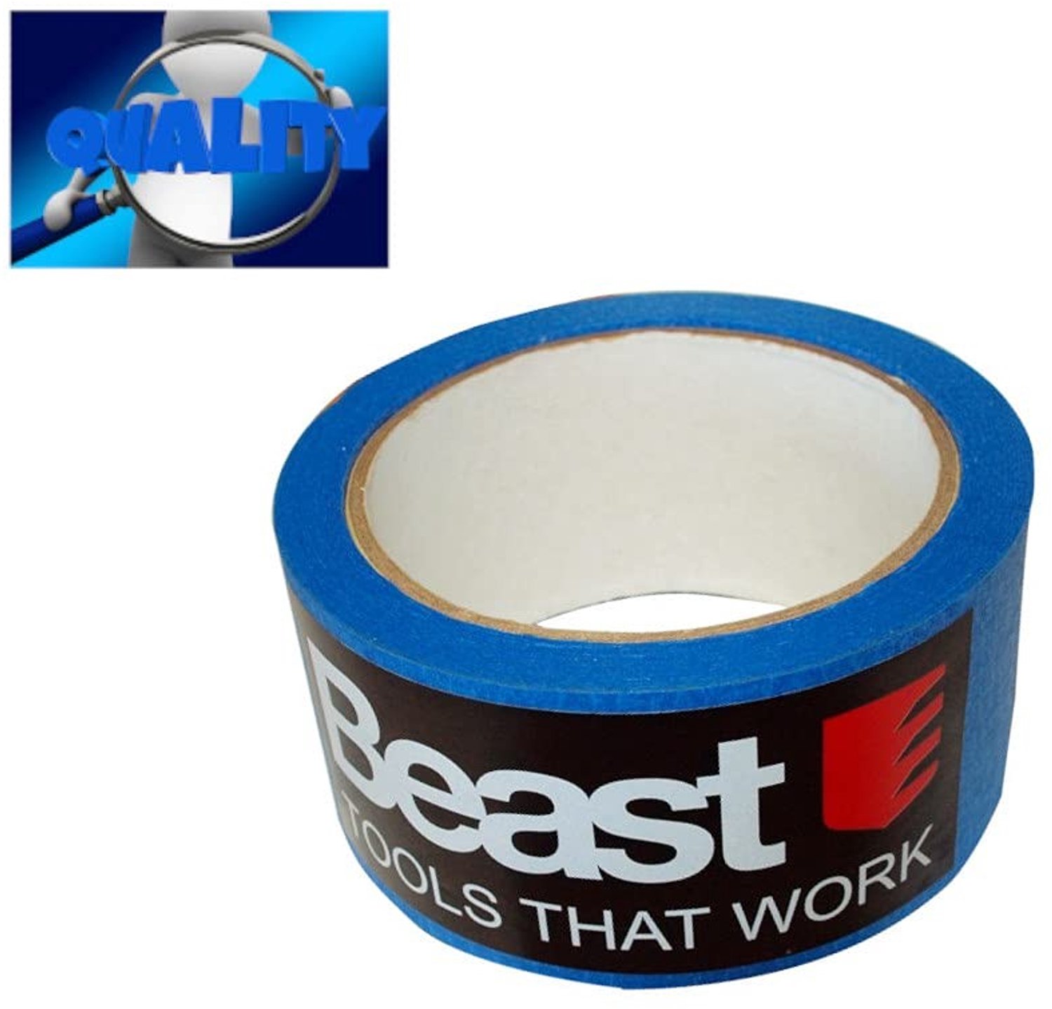 Cover Tape 'Blue Shark' 48 mm x 50 m, UV-bestendig