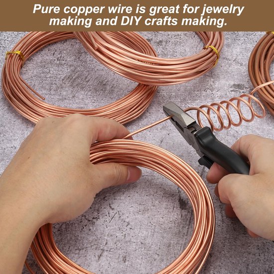 Koperdraad - 99,9% Puur Koper - 3,5 mm - 5,3 m — afbeelding 5