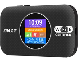 DNXT MF967 4G-router met simkaartsleuf, 5G wifi, 3000 mAh-batterij, pocket wifi, MiFi, Type-C, 4G-modem, 300 Mbps draagbare wifi-router