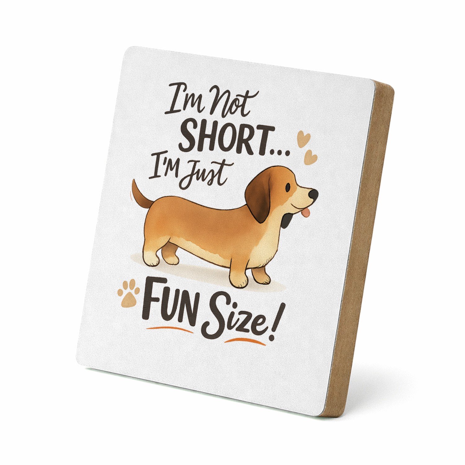 Mr Cadeautjes MDF staande fotolijst 15,2 x 15,2 - design Een vrolijke dieren-quote met een andere huisdierliefde, opg | cadeau Wit
