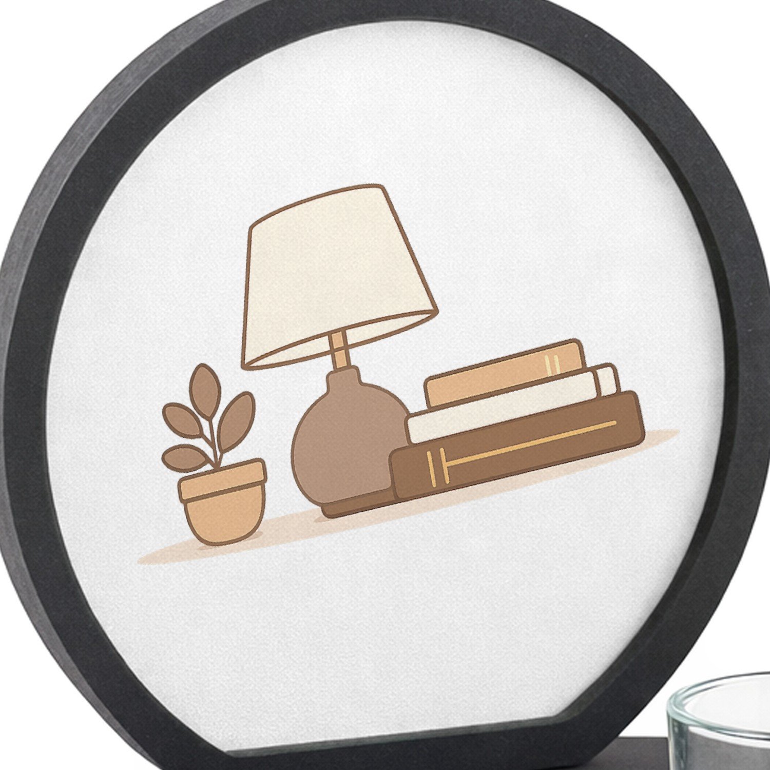 Mr Cadeautjes MDF inleg theelichthouder ~8 cm - design Een zachte woonquote op een minimalistisch woonaccessoire me | cadeau Wit