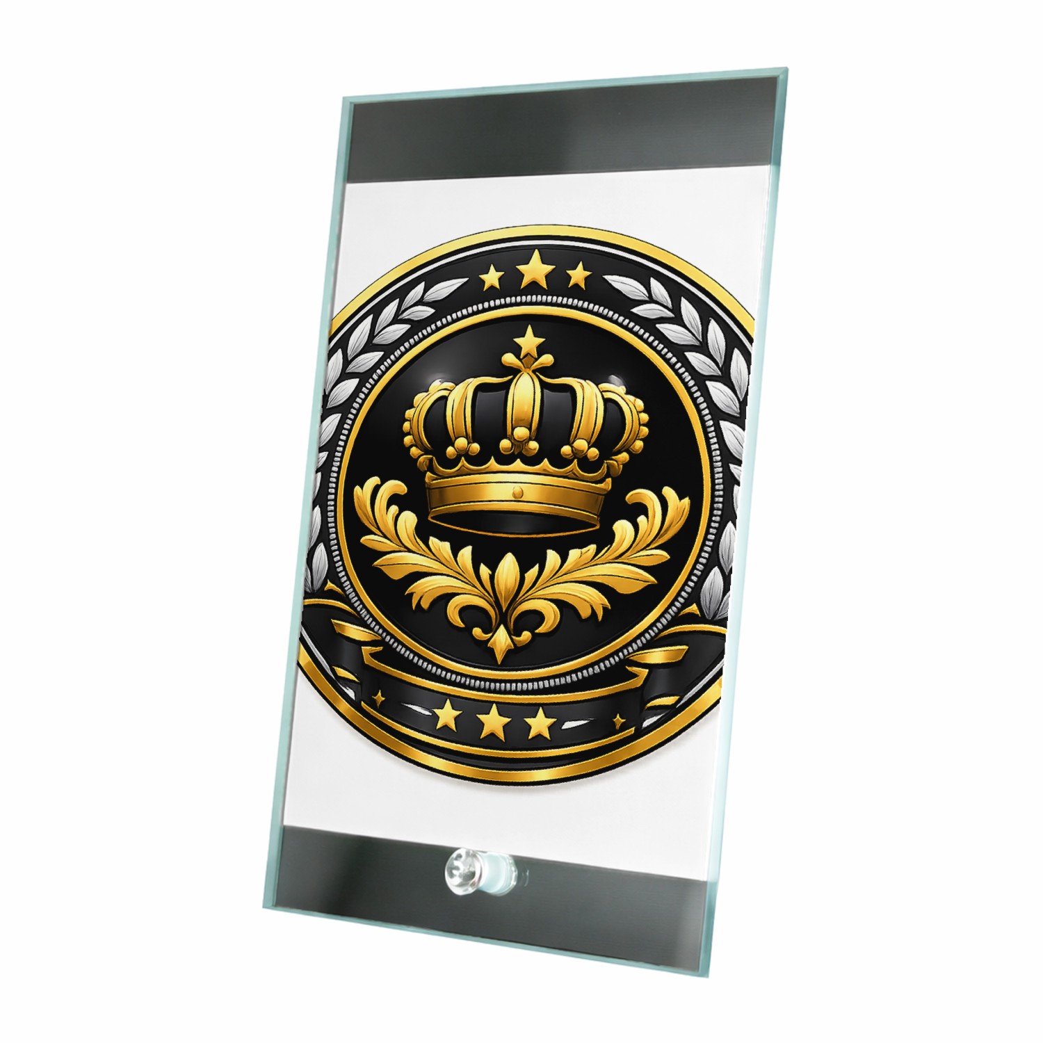 Mr Cadeautjes Glasframe 15 x 23 - design Koninklijk compliment voor een andere rol binnen het gezin | cadeau Wit