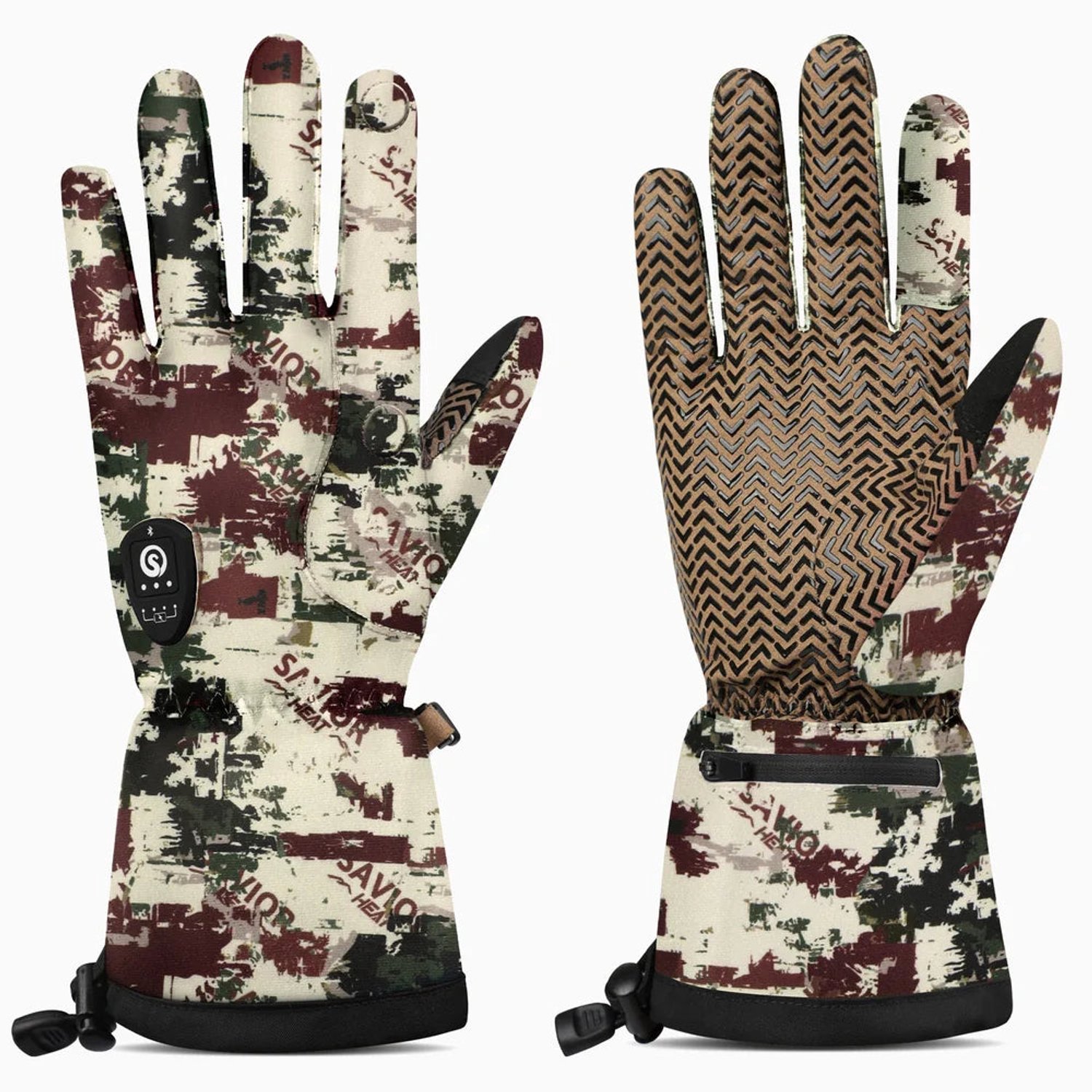 Savior Heat Verwarmde Jachthandschoenen – Waterdicht Winddicht – /Camouflage – /S Groen