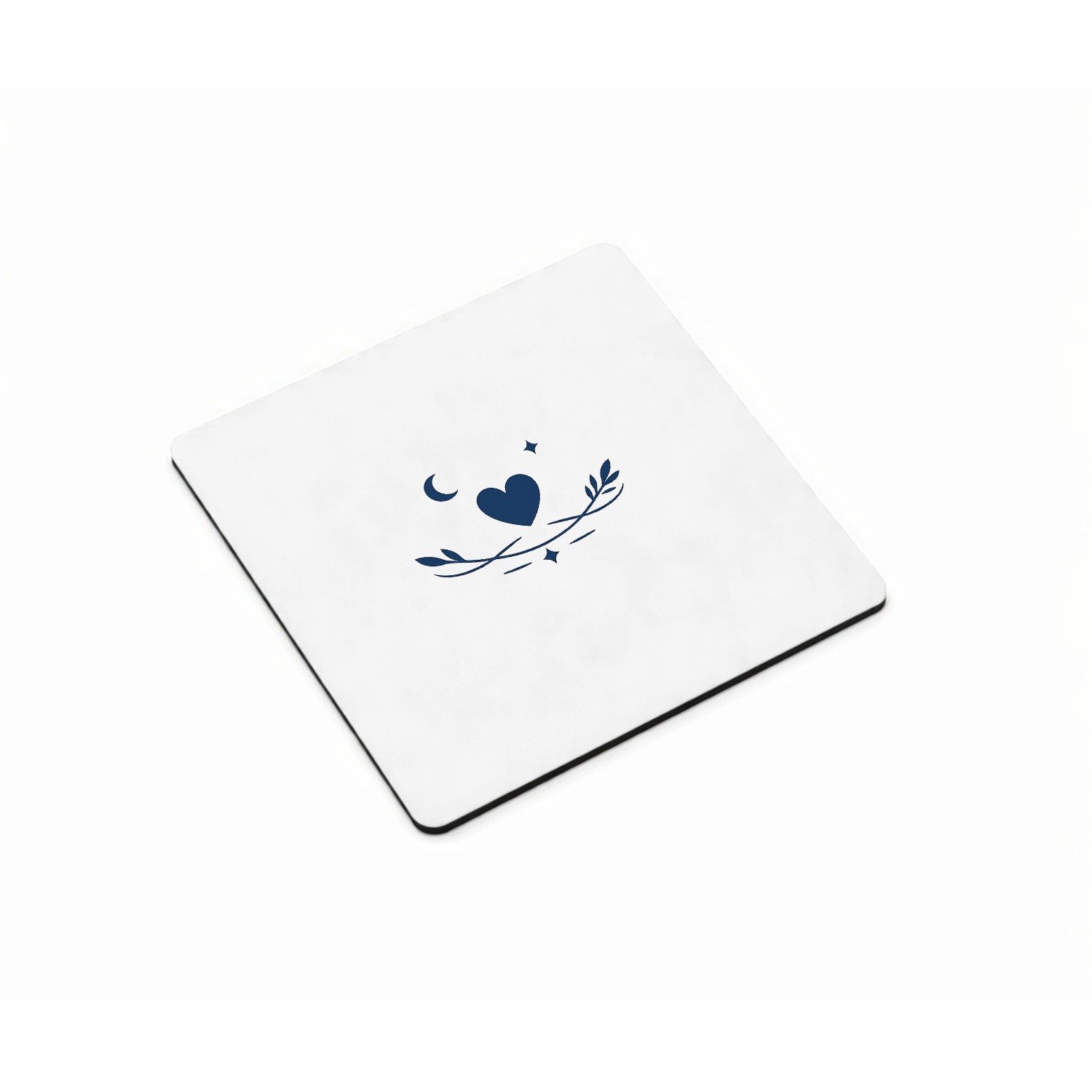 Mr Cadeautjes MDF magnetische fotolijst vierkant 9,5 - design Een compacte waarderingsprint voor een zorg- of onderwijsfig | cadeau Wit