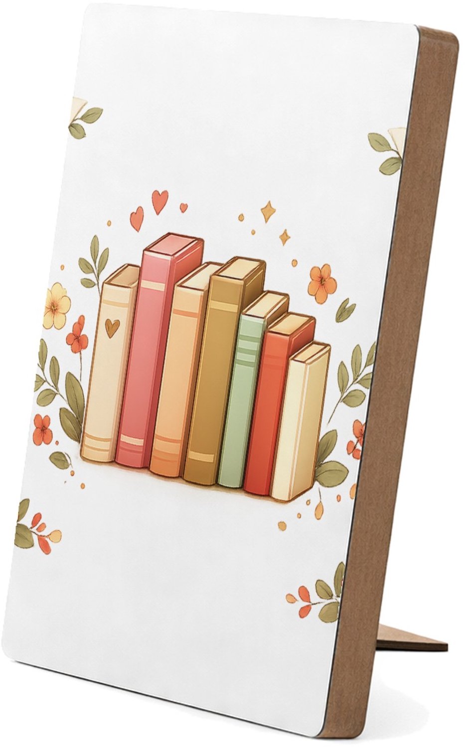 Mr Cadeautjes Glasframe/MDF 12,7 x 17,8 - design Een compacte, decoratieve collage rond een centraal hobby-on | cadeau Wit