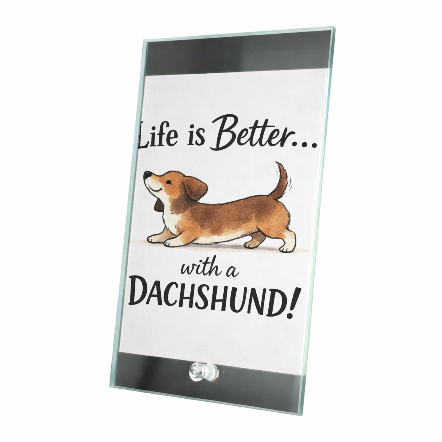 Mr Cadeautjes Glasframe 15 x 23 - design Een grappige, trotse quote over een specifiek hobbydier of d | cadeau Wit