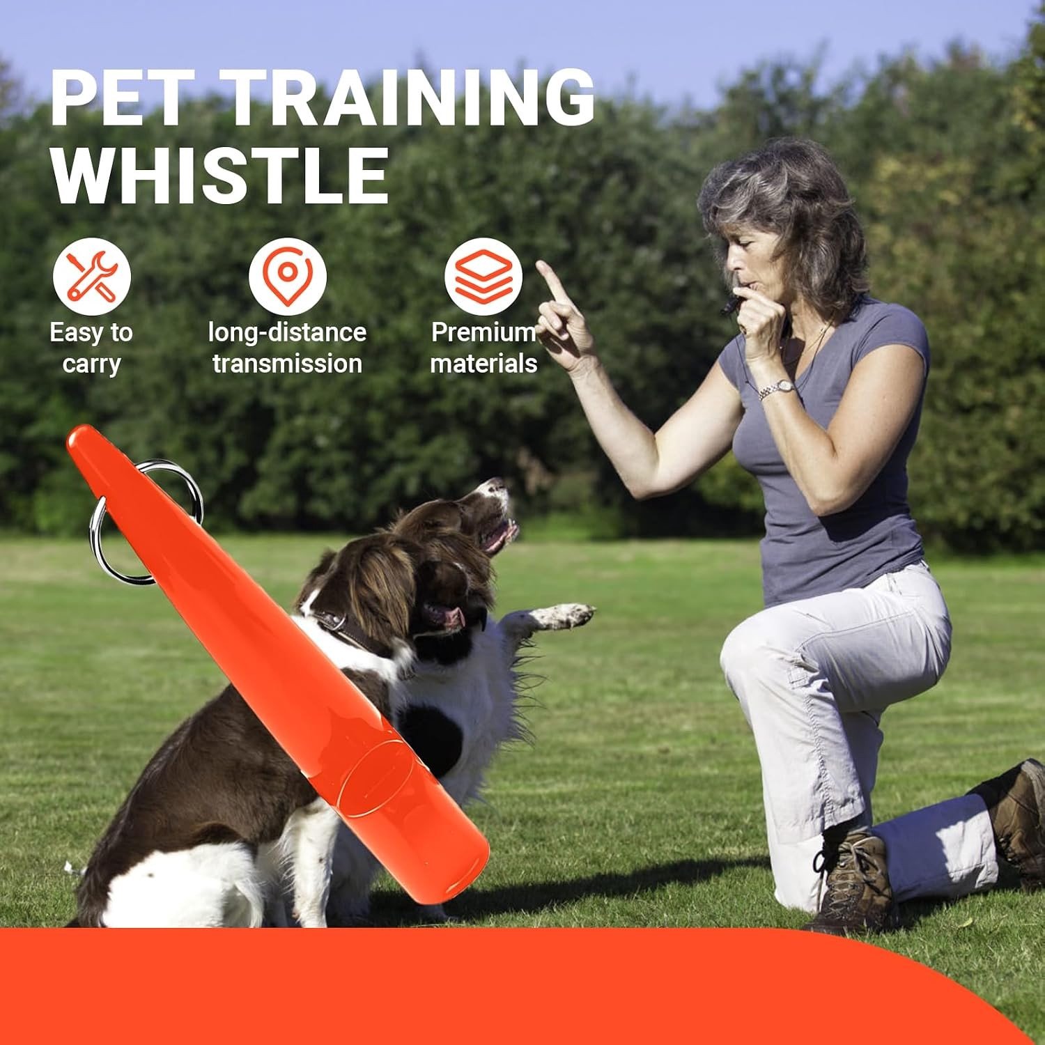Professionele Hondenfluit voor Terugroepen, Training en Communicatie met Dieren, Geluidsfrequentie en Handige Hangriem, Ideaal voor Hondenopvoeding en Gedragstraining