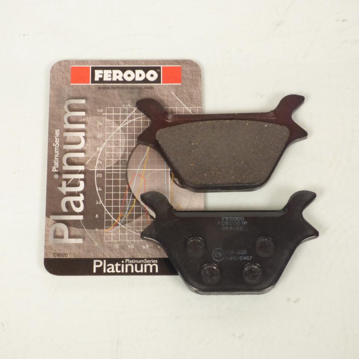 Remblokken Ferodo voor motor Harley Davidson 1340 FLSTF Fat Boy 1990 tot 1999 achteraan / FDB2001P Nieuw