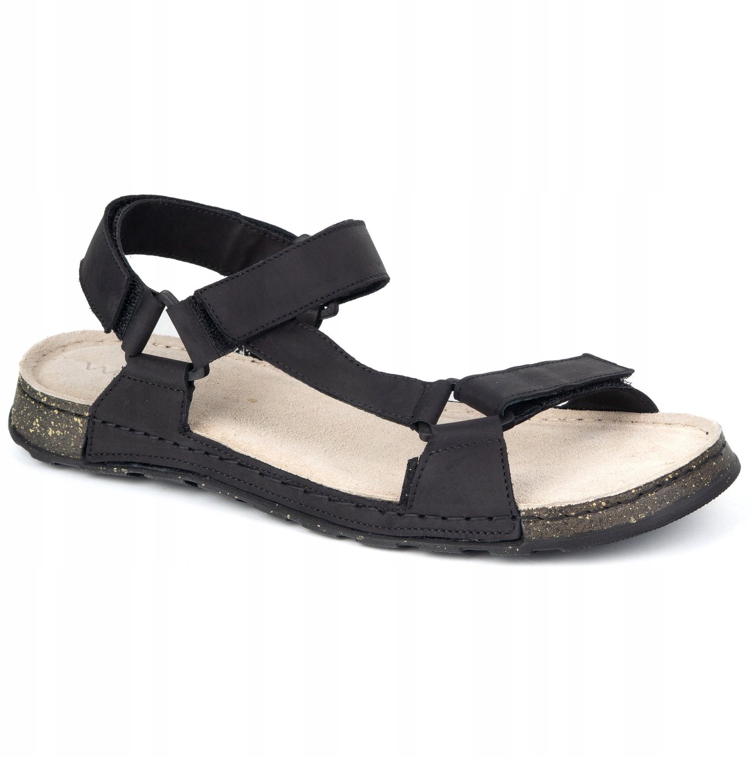 Herensandalen WASAK 0243W Leer Zwart