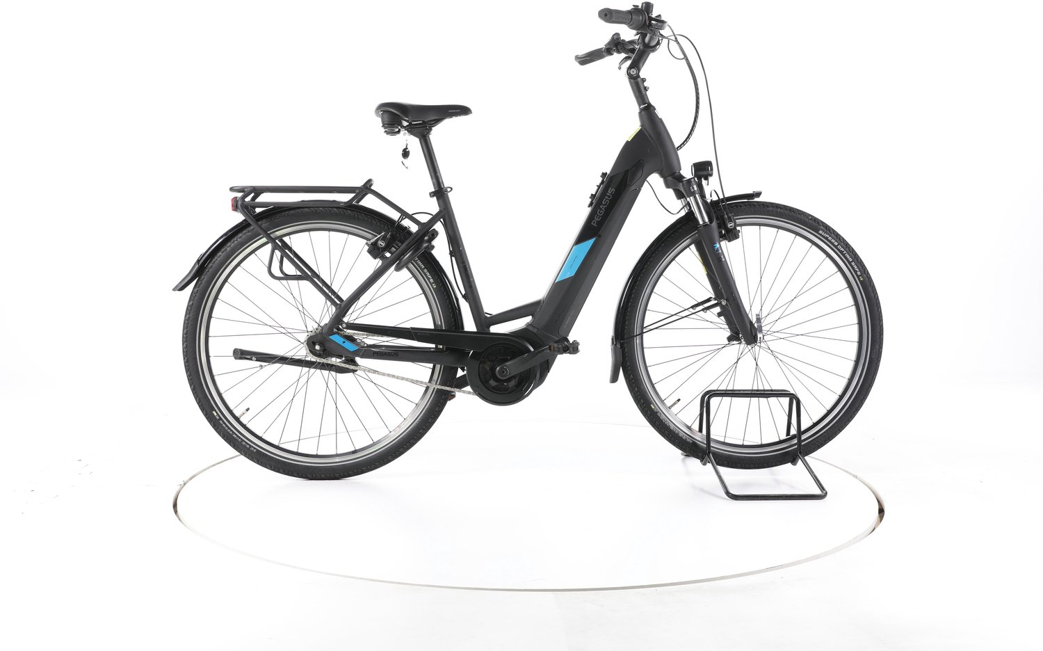 Pegasus Solero Evo 7R Plus Elektrische citybike Bosch Accu 500Wh 28" zwart Pro
