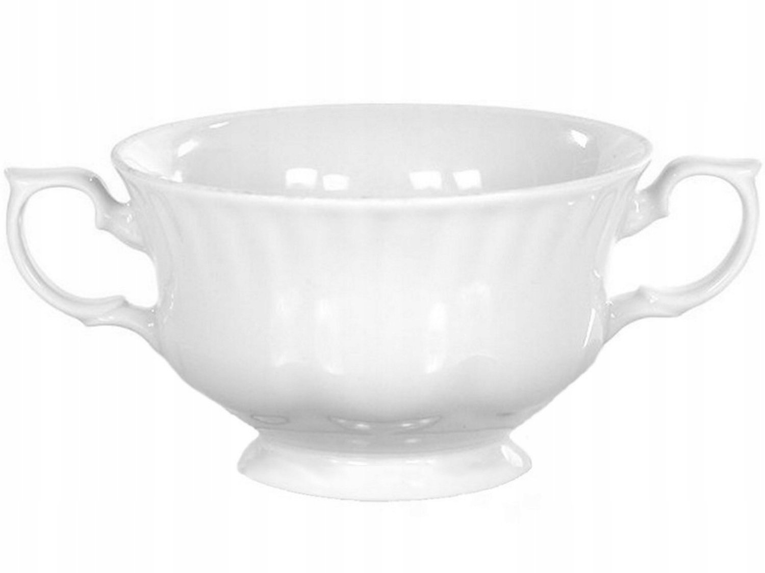 Chodzież Iwona Bulionówka 400ml - Elegante Witte Porseleinen Soepkom