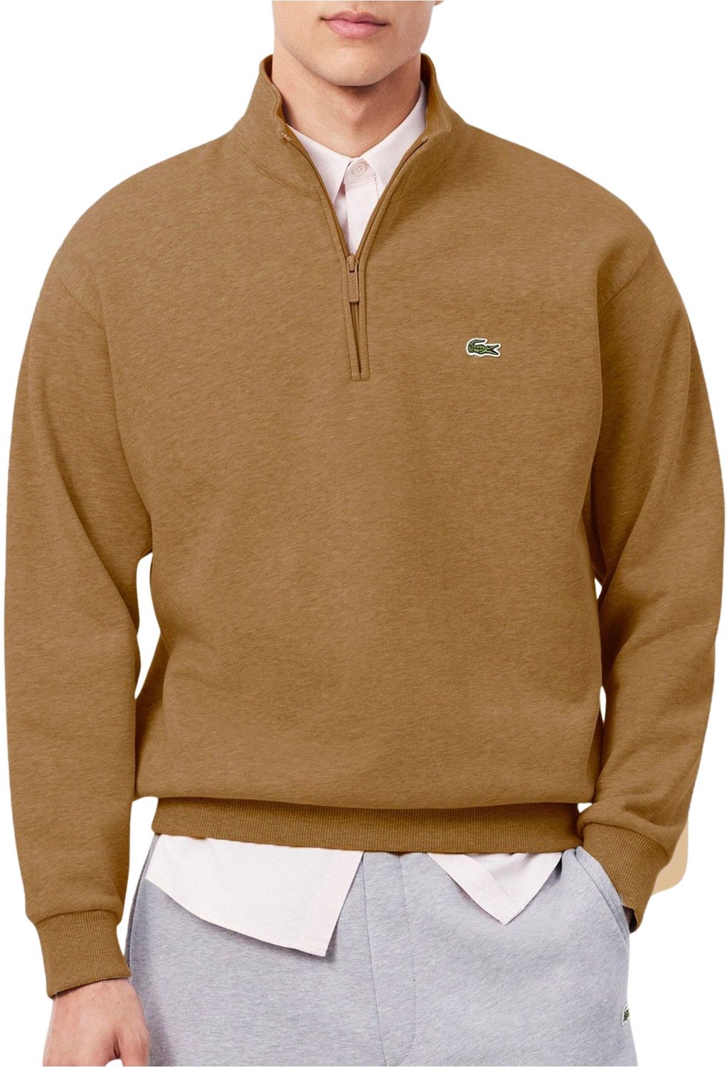 Lacoste Fleece Sweatshirt Heren Bruin