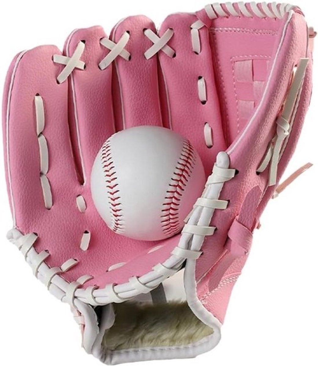 Honkbalhandschoenen Fielding - Softbal Vanghandschoenen - Sport Vangen - Gedempte Handpalm - 10.5 Inch - Roze