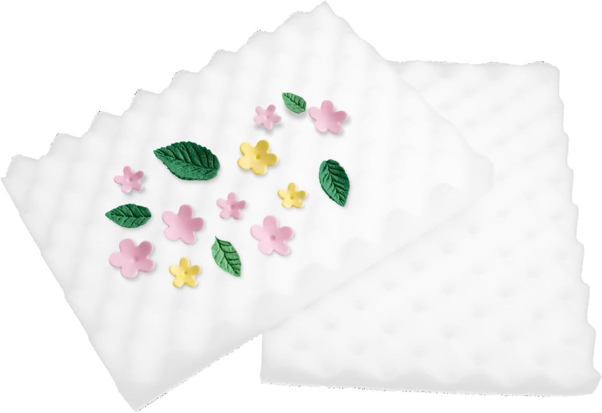 Schuimpads, 2 Stuks Zwaaide Sponsmat Suikerbloem Drogen Modelleringsschuim Lade Vormgeven Sponspad Sugarcraft Modelleringspad Voor Taartdecoratiegereedschappen