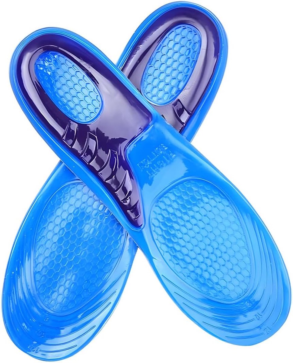 siliconen gel sport comfort inlegzolen, hielkussen Spornfix, gel hielkussen ter verlichting van plantaire fasciitis, maat L (40-46)