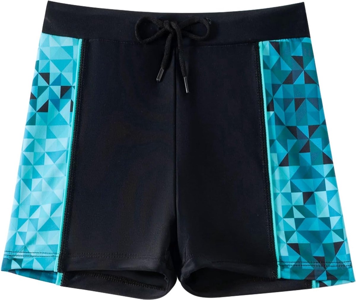 Zwembroek Jongens Kinderbadbroek Korte Zwemshort met Voering Verstelbaar Koord en Elastische Tailleband Sneldrogende Strandbroek Strakzittende voor Kinderen 7-14 Jaar