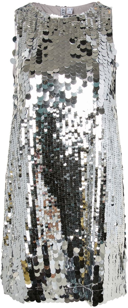 Pieces midi-jurk PCMALOU PAILLETTEN