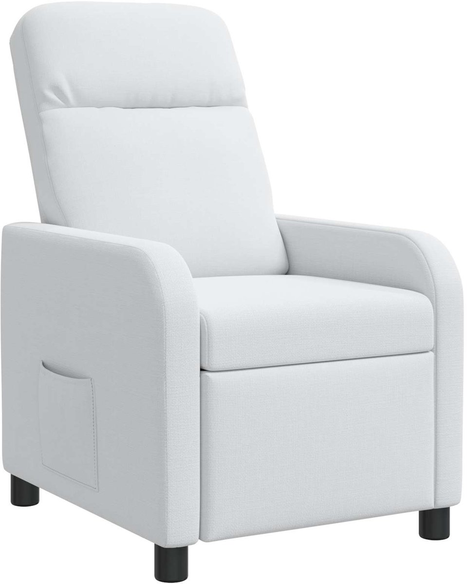 vidaXL Recliner - Wit - Stof