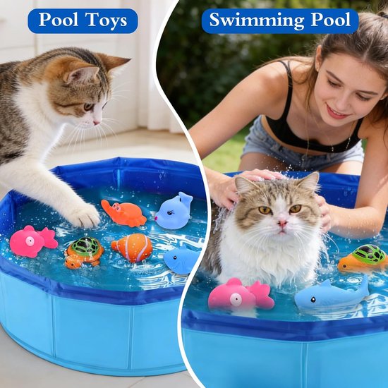Kattenzwembad voor katten, 30 × 10 cm, klein kinderbadje voor katten, kattenzwembad voor katten, mini-zwembad voor katten, zwembad voor honden om te baden en te spelen — afbeelding 2