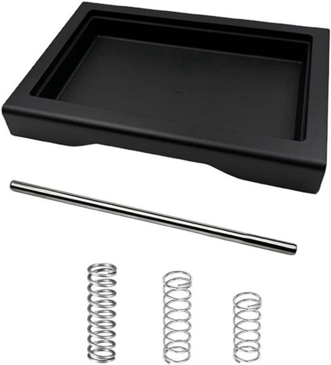Laag profiel lekbak en 6/9/12 bar OPV-veerkit compatibel voor Gaggia Classic-Pro RI9403 RI9480 RI9380/46 New Classic, hittebestendige ABS kunststof met roestvrijstalen buis (5-delige set)