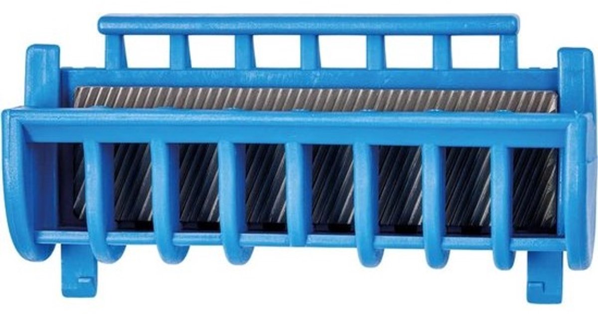 Universele Randvijl - Geleiderail Vijl - Motorzaag Onderhoud - Speciale Kunststof Houder - 130 mm - blauw