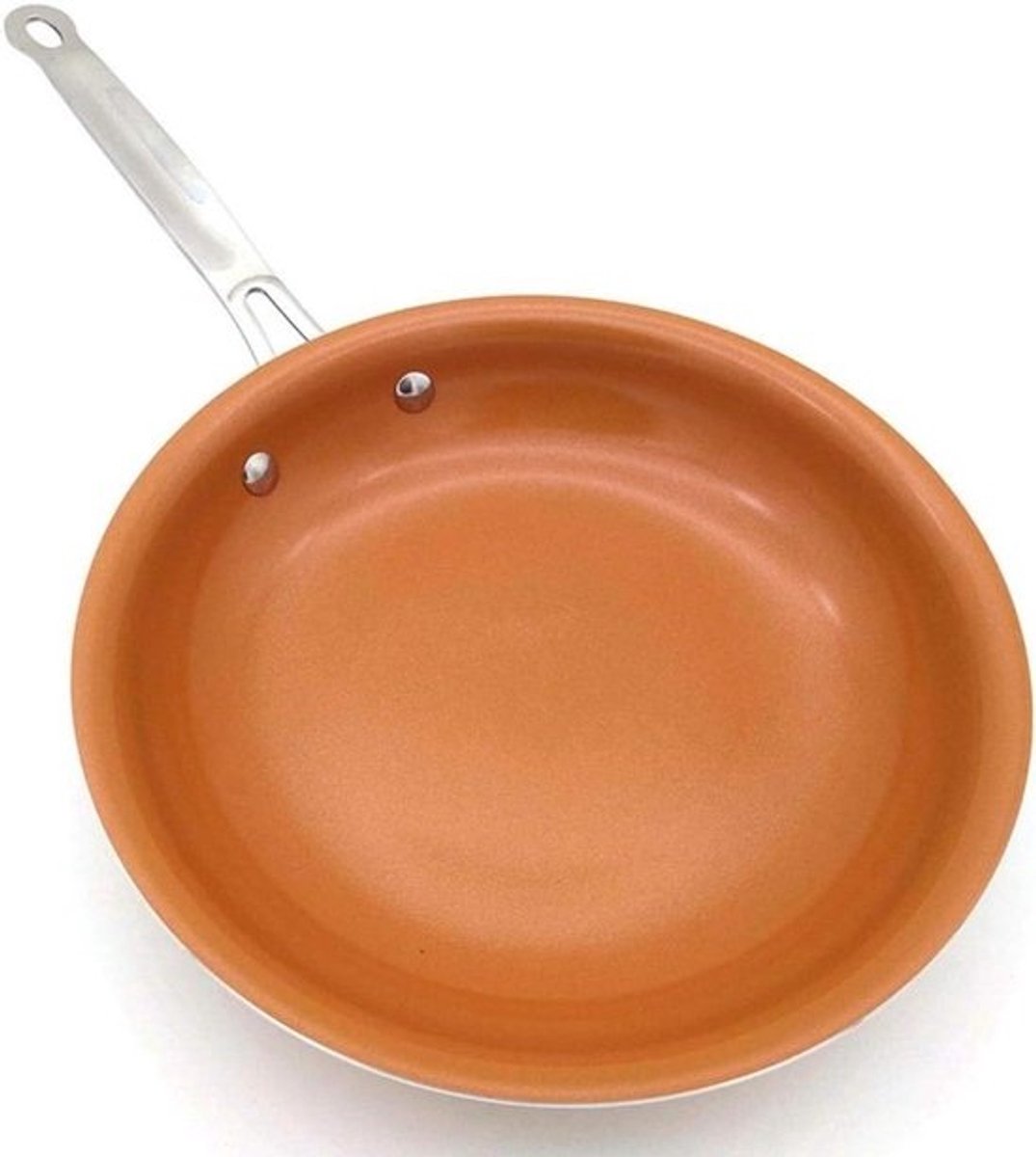 Koekenpan Wokpan - Antiaanbakpan - Koken bakken - Inductiebodem - 20 24 26 cm - Oranje
