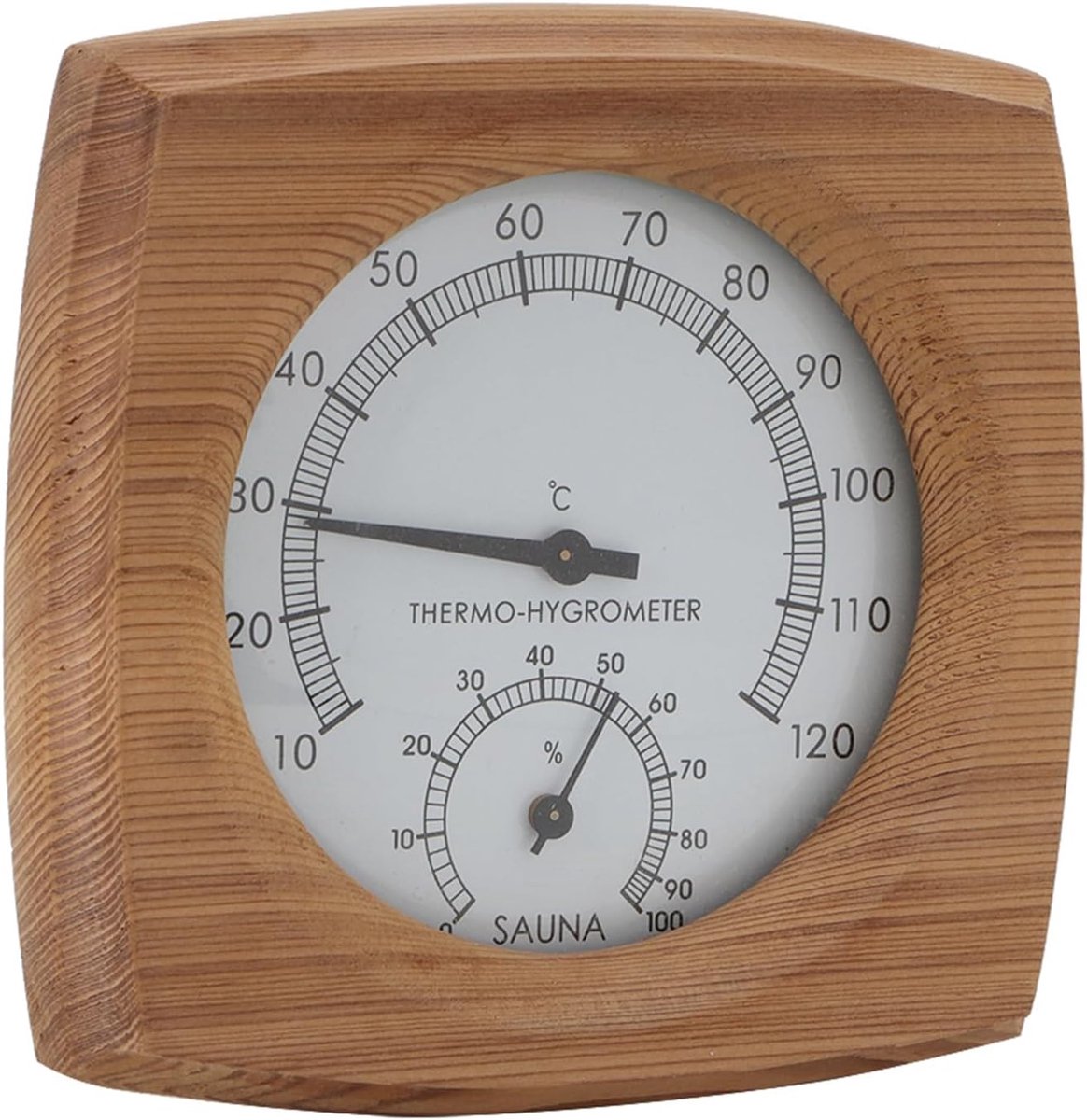 Dailygoods - Houten 2-in-1 Sauna Thermometer en Hygrometer