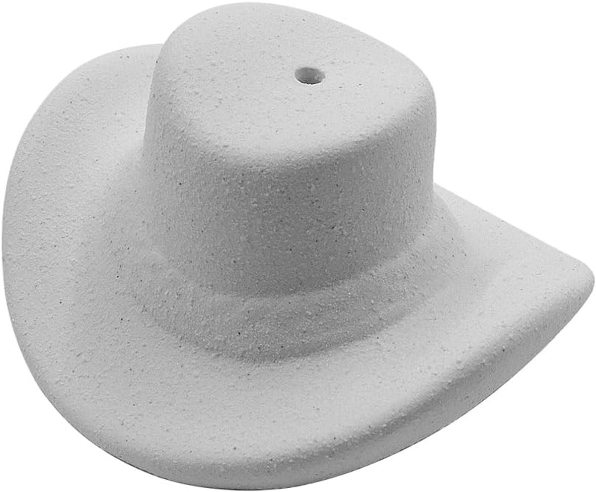 Dailygoods- Wierookhouder Cowboyhoed - Keramisch - Duurzaam - Western Decor - Handgemaakt - Eenvoudig te Reinigen - Wierookstandaard
