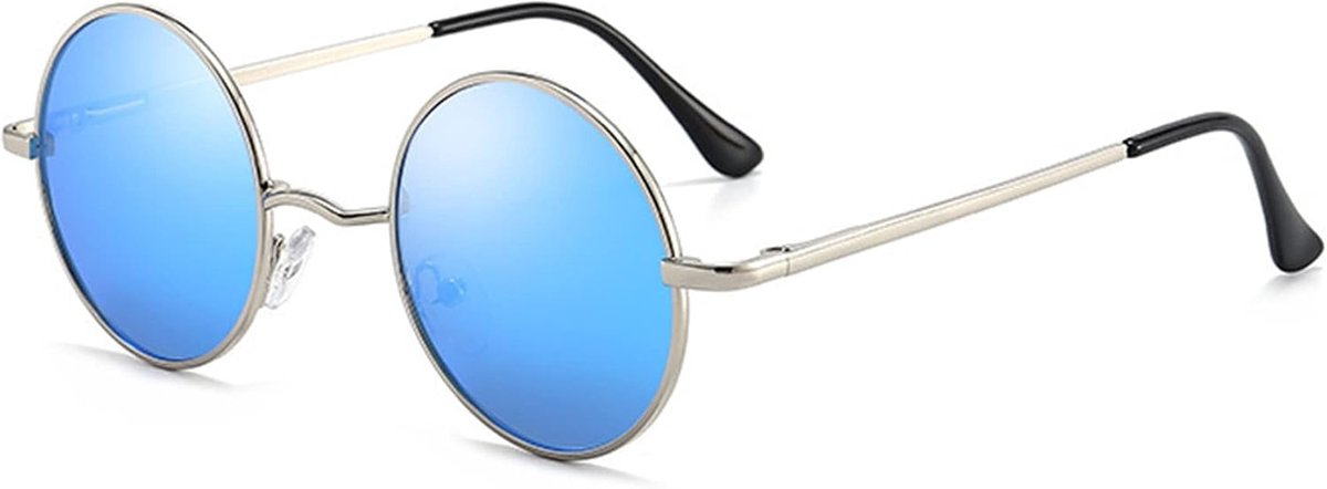 Zonnebril Ronde Heren Dames Gepolariseerd UV400 Metalen Frame Klassieke Retro Bril