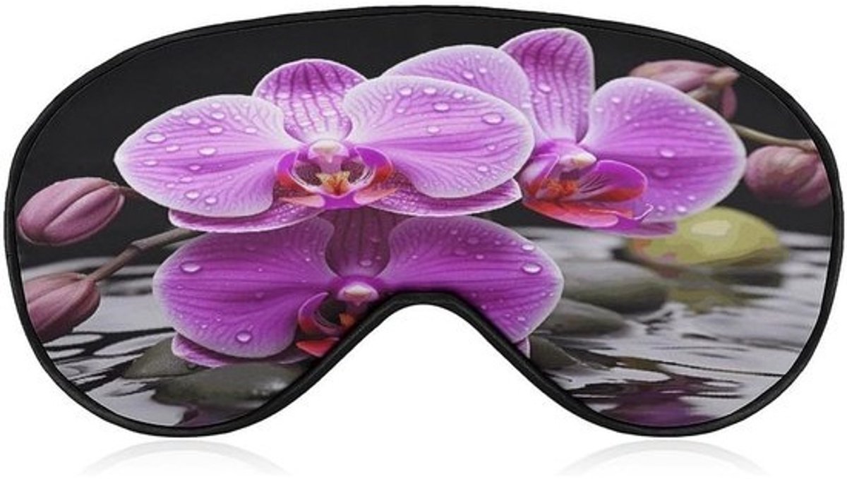 Oogmasker - Slaapmasker - Verbeter slaapkwaliteit - Verstelbaar bandontwerp - 22 x 12 cm - Paars