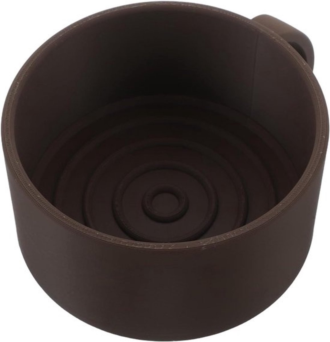 Scheerkom met Handvat - Scheepskom Baard - Glad Scheren - Efficiënt Schuimsysteem - 15 x 12 x 5.9 cm - Bruin