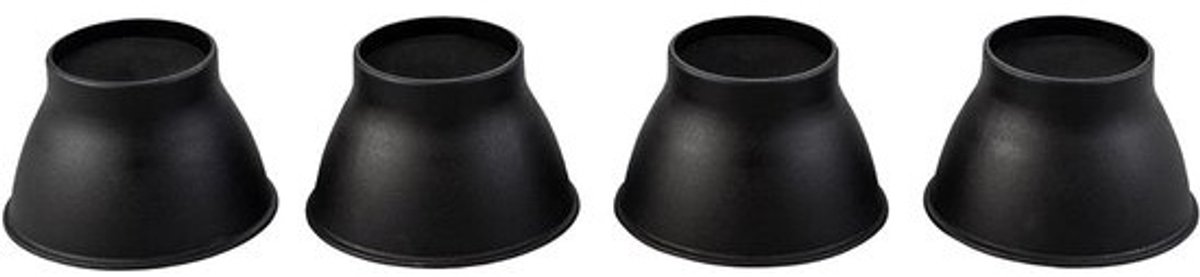 Meubelverhogers - Verhogers set - Comfortabeler maken - Extra brede bovenkant - 4 stuks 9 cm - Grijs