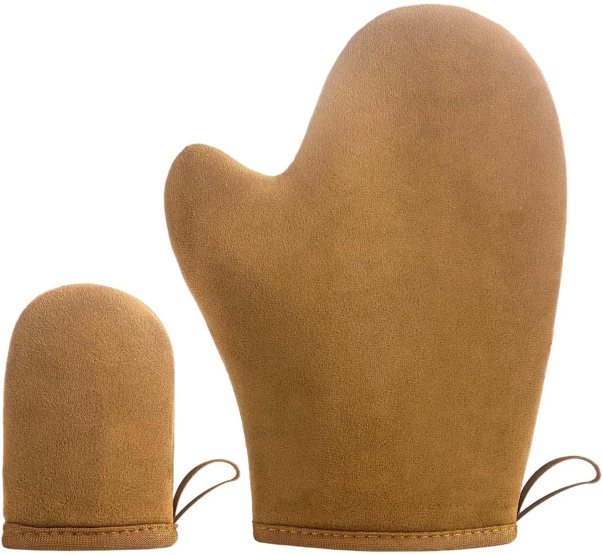 Bruiningshandschoenen – Applicators voor bruiningsgel, -olie, -crème en zonnebrandcrème – Bruin