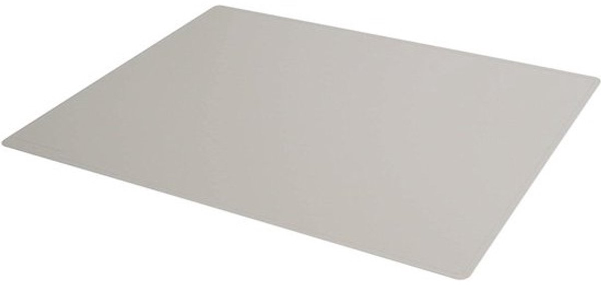 Bureauonderlegger - Schrijfonderlegger - Thuiswerken - Decoratieve groeven - 53 x 40 cm - Grijs