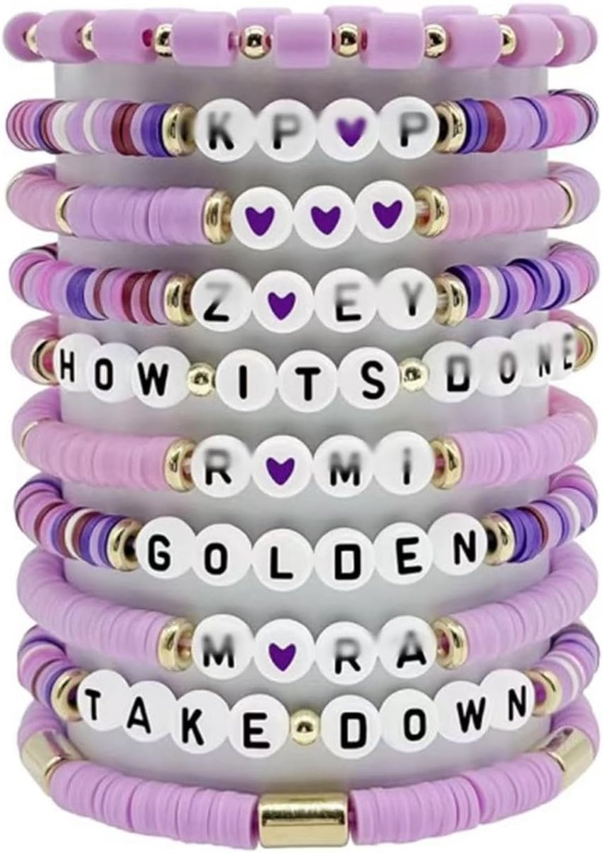 Set van 10 Kpop-armbanden, vriendschapsarmbanden, gepersonaliseerde armbanden, Kpop-accessoires voor vrouwen meisjes, Kpop-verjaardagscadeaus en kerstcadeaus voor fans