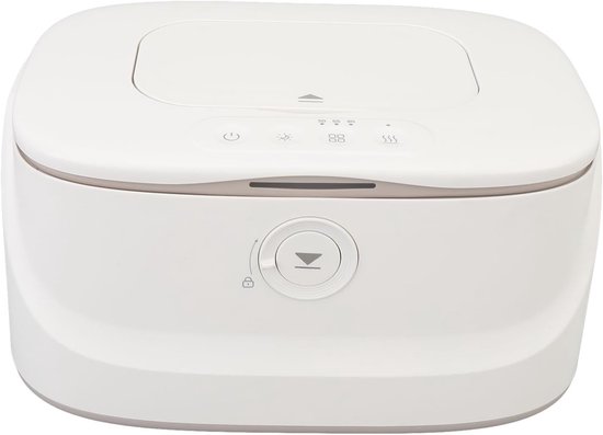 Temperatuur vochtige doekjes warmer met slim nachtlampje, USB babydoekjeswarmer voor thuis en op kantoor, geschikt voor natte doekjes warmer met verzegelde flip-cover — afbeelding 2