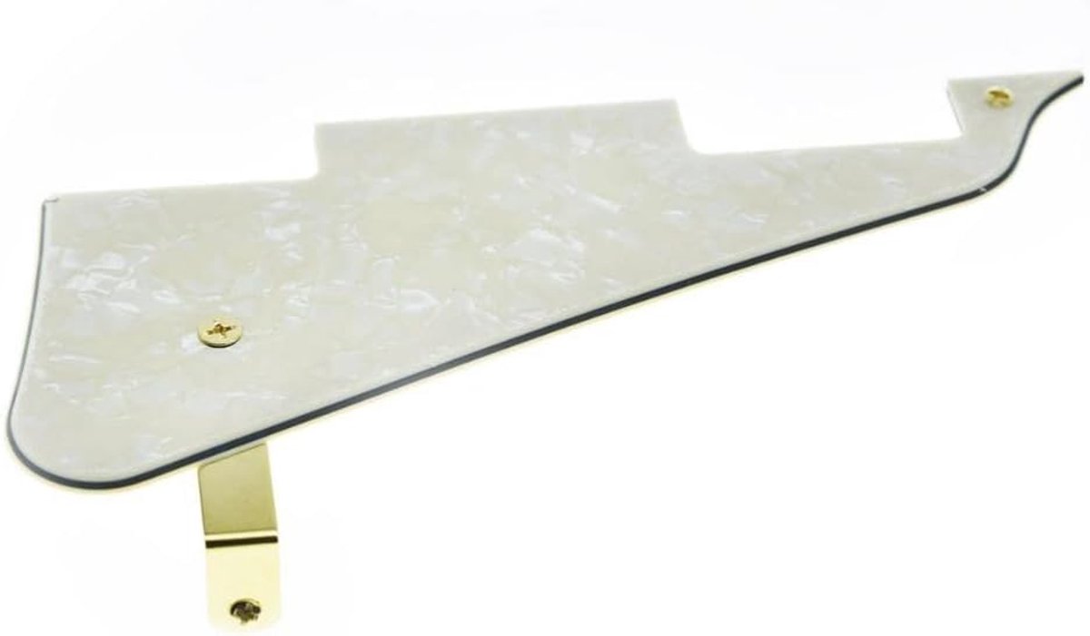 LP Gitaar Slagplaat en LP Rvs Beugel met Goud Staal Montage Schroeven Voor USA Gibson Les Paul Aged Pearl