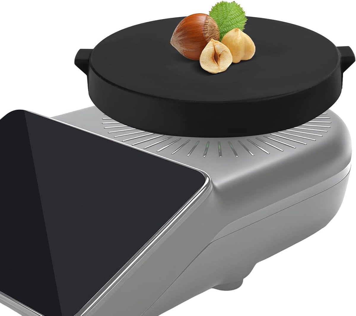 Wiegplaat voor Thermomix TM7, 19 cm diameter, rond weegplatform met kleine handgrepen aan beide zijden