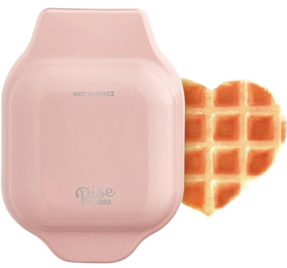 Hartvormige Mini Wafelijzer - Compact en Snel Bakken