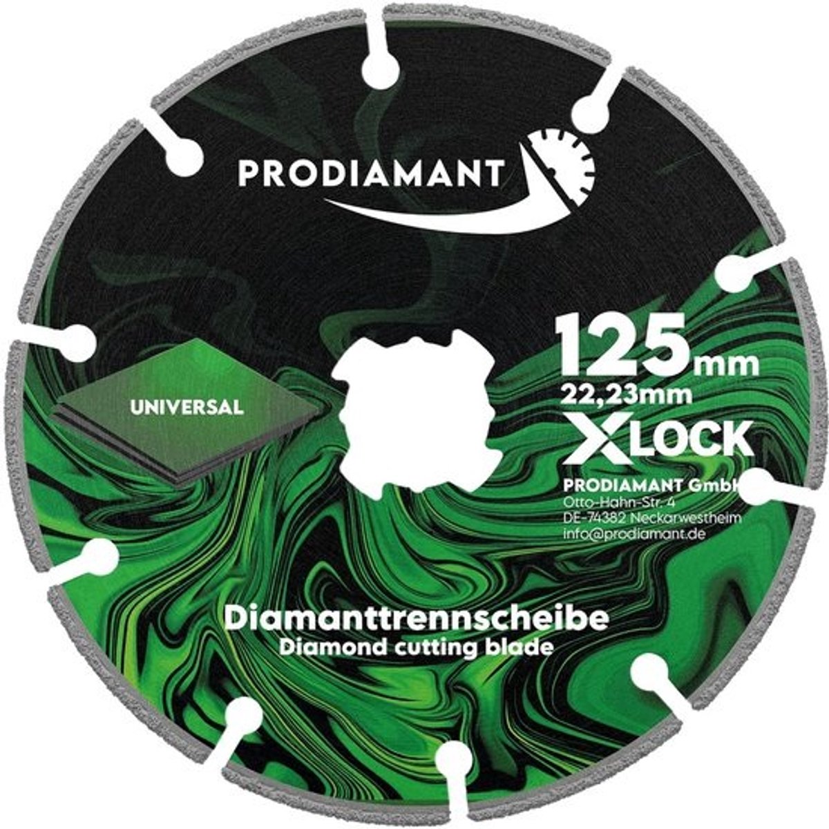 Diamant Doorslijpschijf X-Lock 125 mm Universeel voor Steen, Metaal en Bouwmaterialen