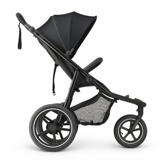 Deryan Luxe Bolt hardloop kinderwagen - Jogging buggy - Runner - Inclusief muggennet en pomp - Zwart van Deryan — afbeelding 2