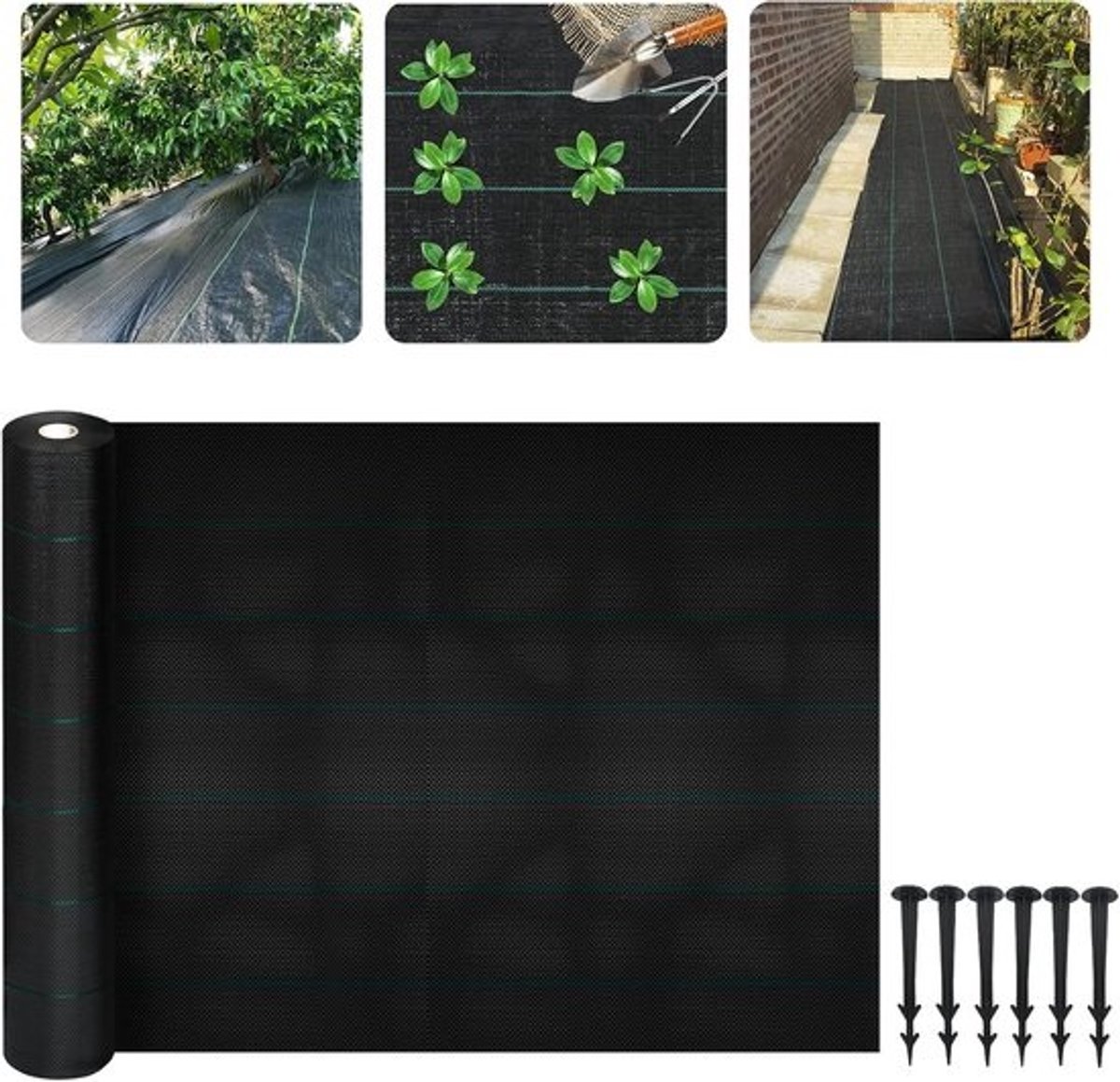 Waterdoorlatend Onkruiddoek 20 m² UV-bestendig en Scheurvast