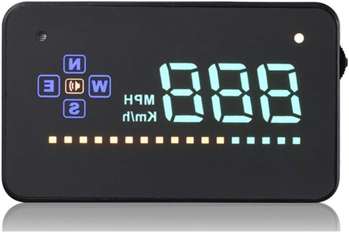 3.5 Display Auto Voertuig GPS HUD Auto Head Up Display Snelheidswaarschuwing Oversnelheid Windshiled Projector Alarm System