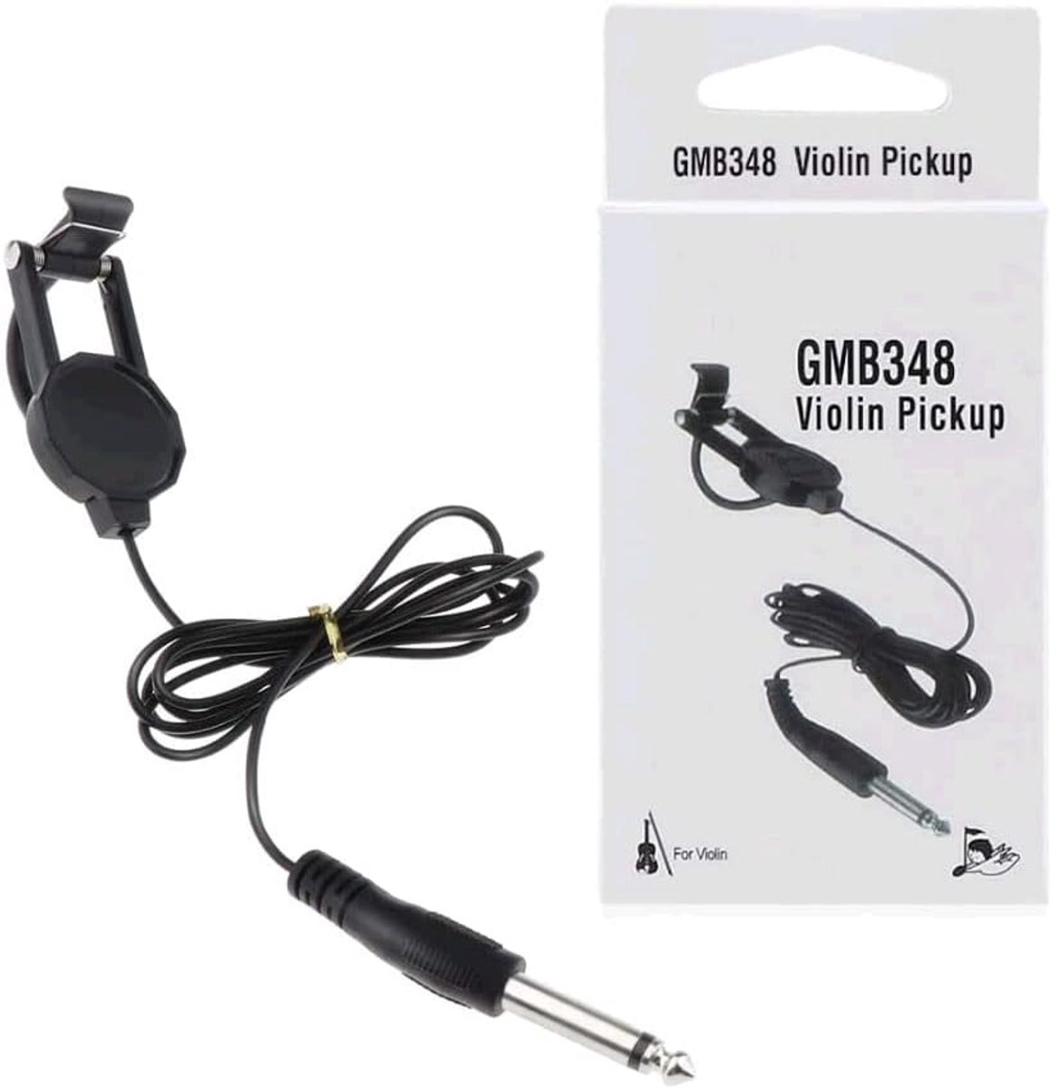 Dailygoods- Viool Pick-up Professionele Kwaliteit - 2,5m - 1/4" Jack