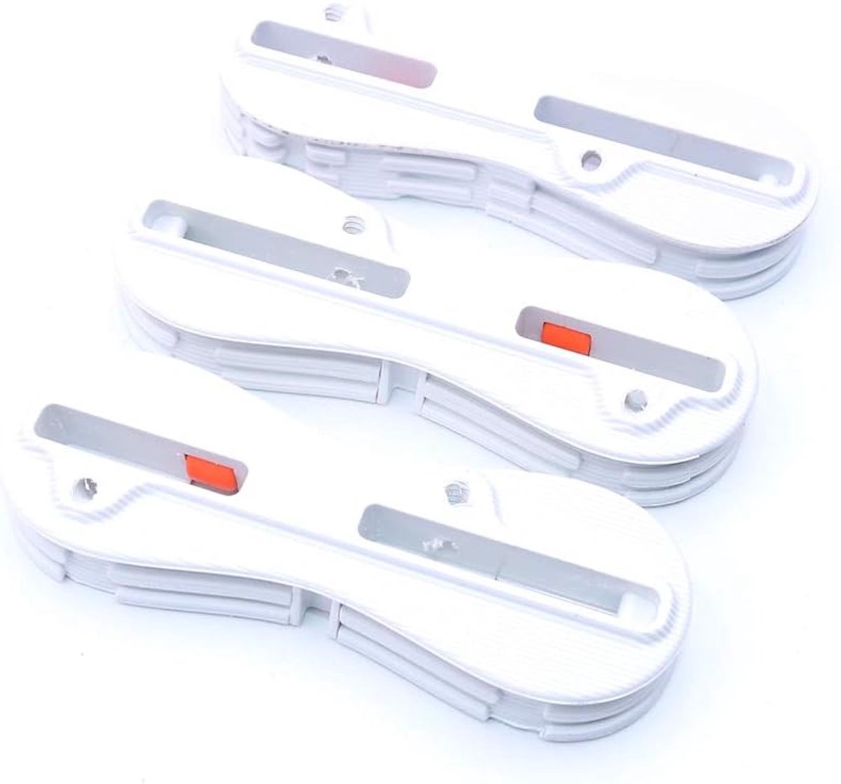 Dailygoods- Vin Plug Set - FCS II Systeem - 3 Stuks - Wit - Inclusief Sleutel - Eenvoudig te Installeren - Materiaal: ABS - Fin Plugs